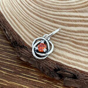 Pandora July True Red Eternity Circle Dangle Charm